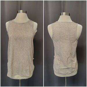 Toad&Co Tank Top Beige Space Dye Linen Blend XS